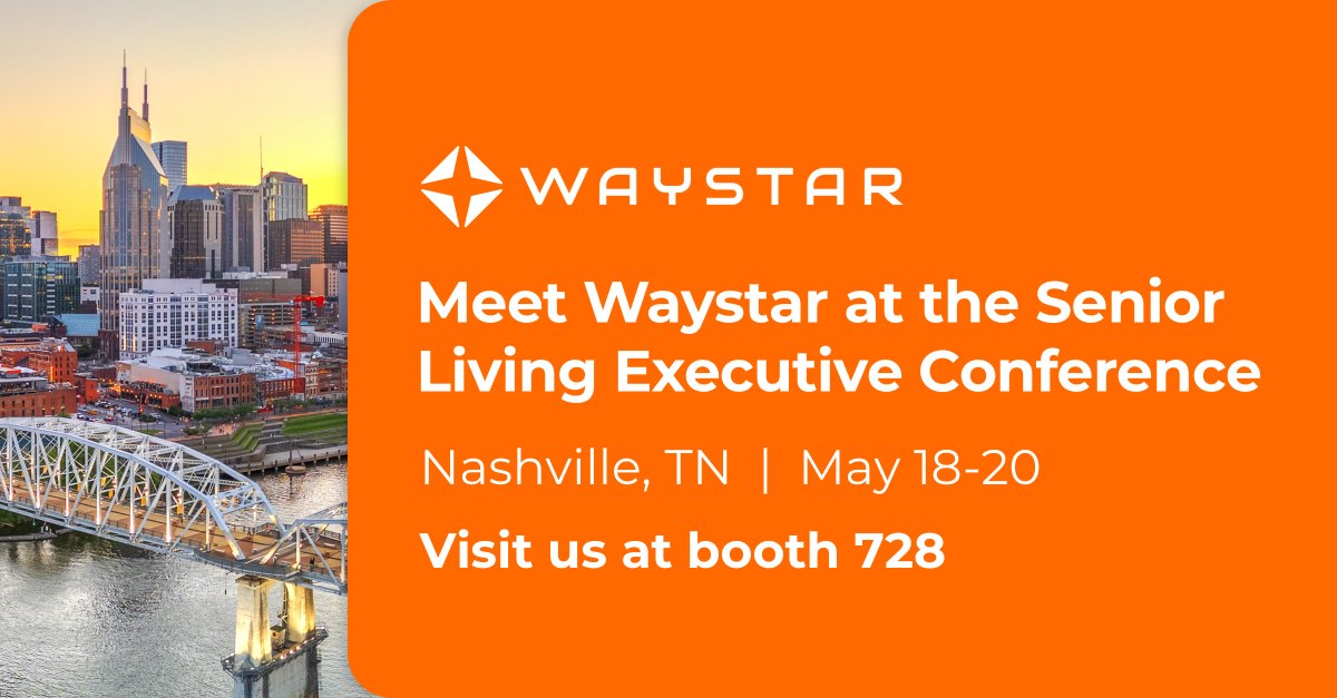 Waystar's tweet photo. 👋🏼 Hello, Senior Living Executive Conference! If you’re on site in Nashville, come visit our booth #728 and enter to win Nike sneakers. While you’re there, ask our experts your top revenue cycle questions. https://t.co/FrGz6giT8R https://t.co/LvW4iWciv3
