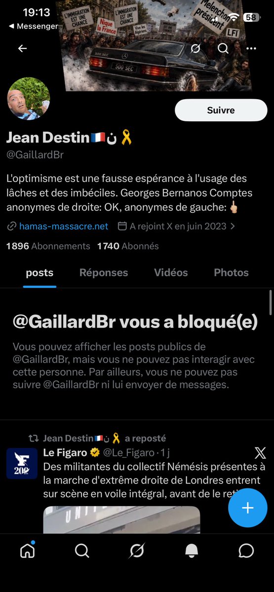 F47l3's tweet photo. @Nicola1Charlier @GaillardBr @Papaquipaie @J_JChatelier Le vilain menteur raciste qui plus est https://t.co/ileDA9KyUl