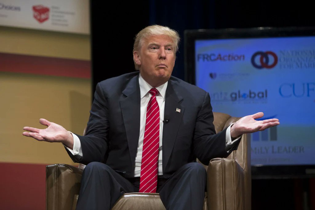 fluxhuman's tweet photo. Even Trump has hi DUNNO moments https://t.co/sXYXOuZhek