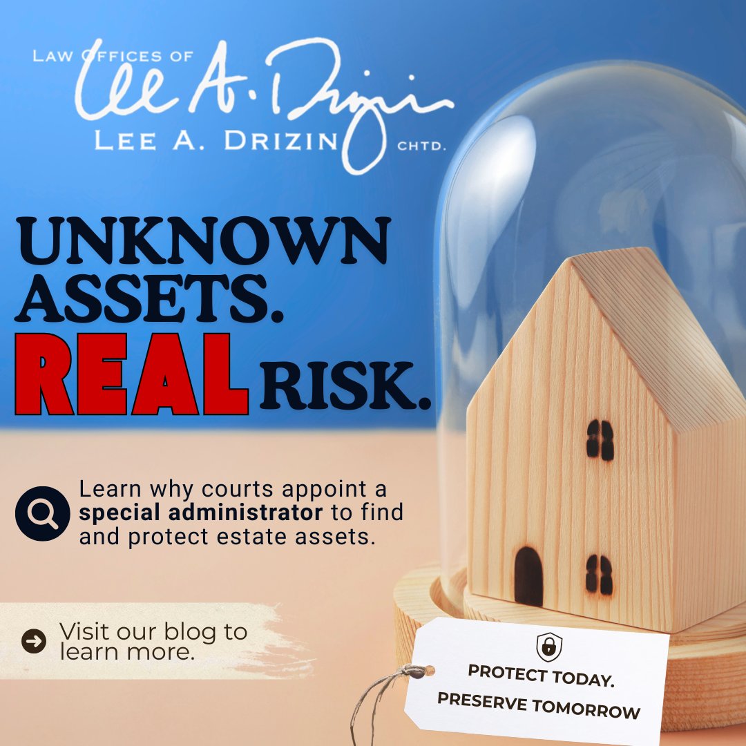 DrizinLaw's tweet photo. Unclear estate assets? A special administrator can be appointed by the court to quickly locate and protect what belongs to the estate.

#ProbateLaw #EstatePlanning #LasVegasLawyer #ProbateAttorney #EstateAdministration #NevadaLaw 

https://t.co/fpOMIdKMYX https://t.co/sqD3NtlbCz