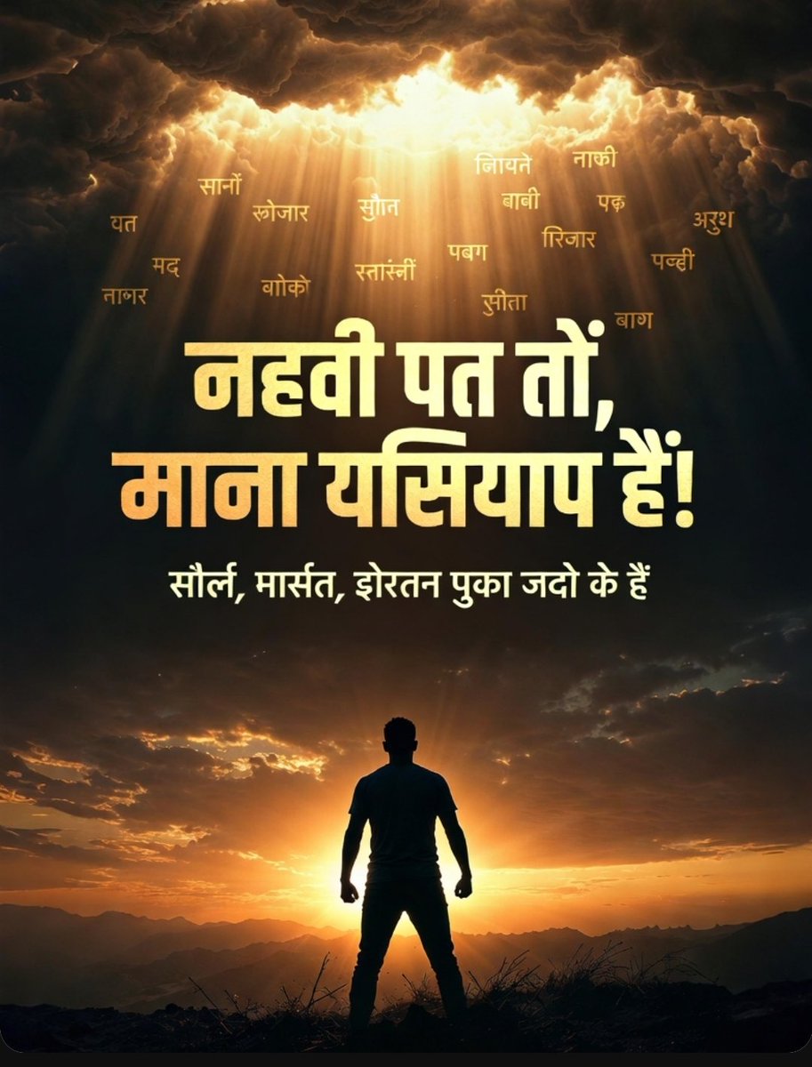 RupeeMindset's tweet photo. विफलता कोई अंत नहीं, बल्कि नई शुरुआत है!
हर गिरना एक नया सबक है। जो टूटकर फिर खड़ा होता है, वही चैंपियन बनता है। आज की हार कल की जीत की नींव है #FailureIsSuccess #HindiMotivation #NeverGiveUp" https://t.co/QG43be9yde