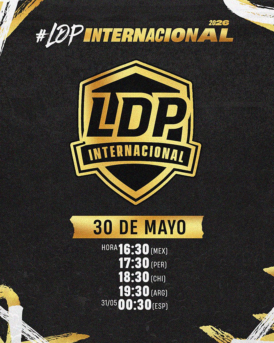 LigaDePaises's tweet photo. 𝐅𝐄𝐂𝐇𝐀 𝐘 𝐇𝐎𝐑𝐀𝐑𝐈𝐎 𝐂𝐎𝐍𝐅𝐈𝐑𝐌𝐀𝐃𝐎

La Gran Final Internacional de LDP ya está aquí, nos vemos el próximo sábado 30 de mayo con los horarios que hay en la imagen.

Los 12 mejores competidores de LDP buscarán el título de campeón del mundo.

#LDPInternacional 🌎 https://t.co/w6pw3eE2HF