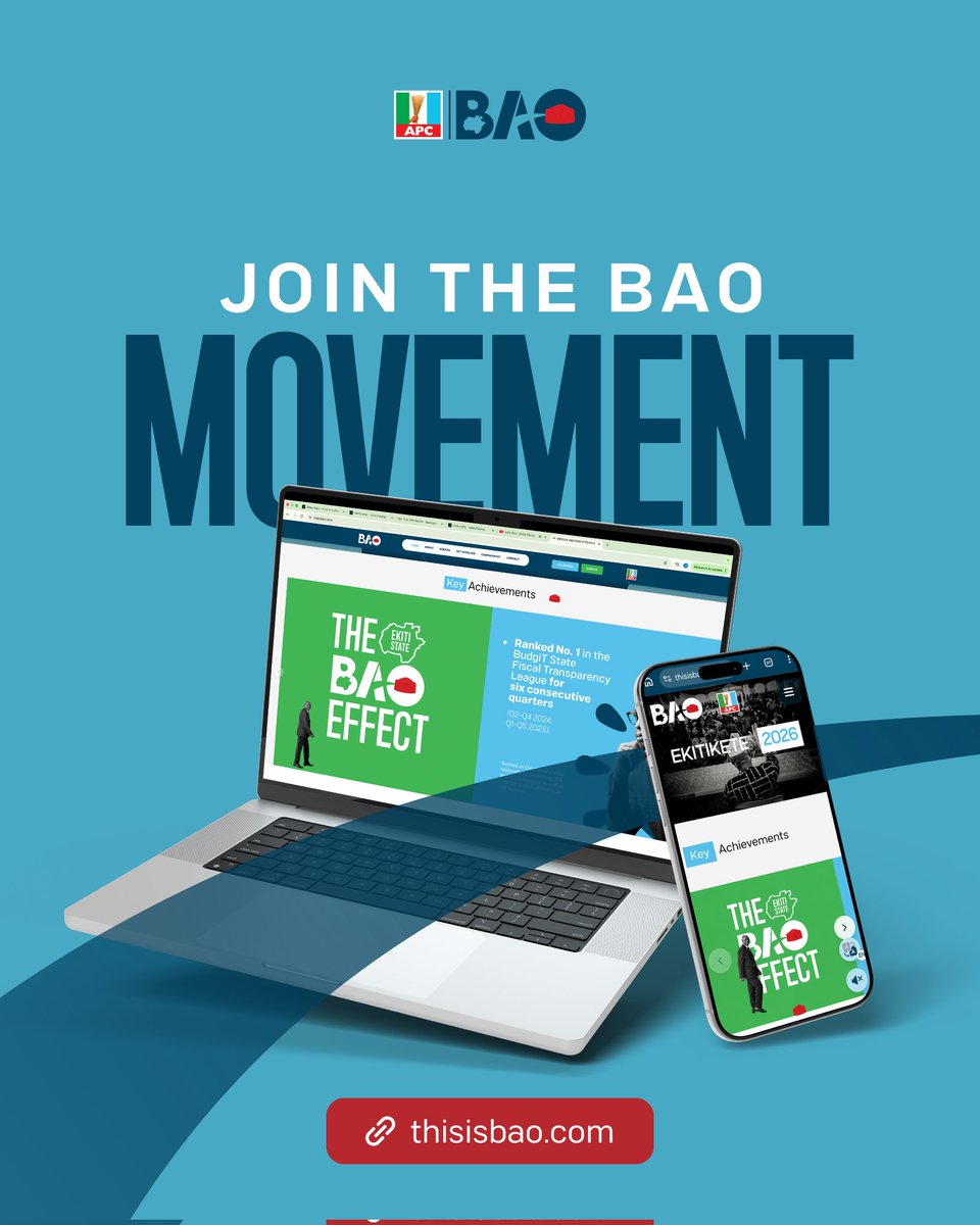 biodunaoyebanji's tweet photo. For me, leadership is about staying connected to you. You can now find all our progress, updates, and ways to volunteer at https://t.co/dbsJjckBRM.

Drop by, look around, and let’s keep working for Ekiti together. https://t.co/iHsIv4nt6h