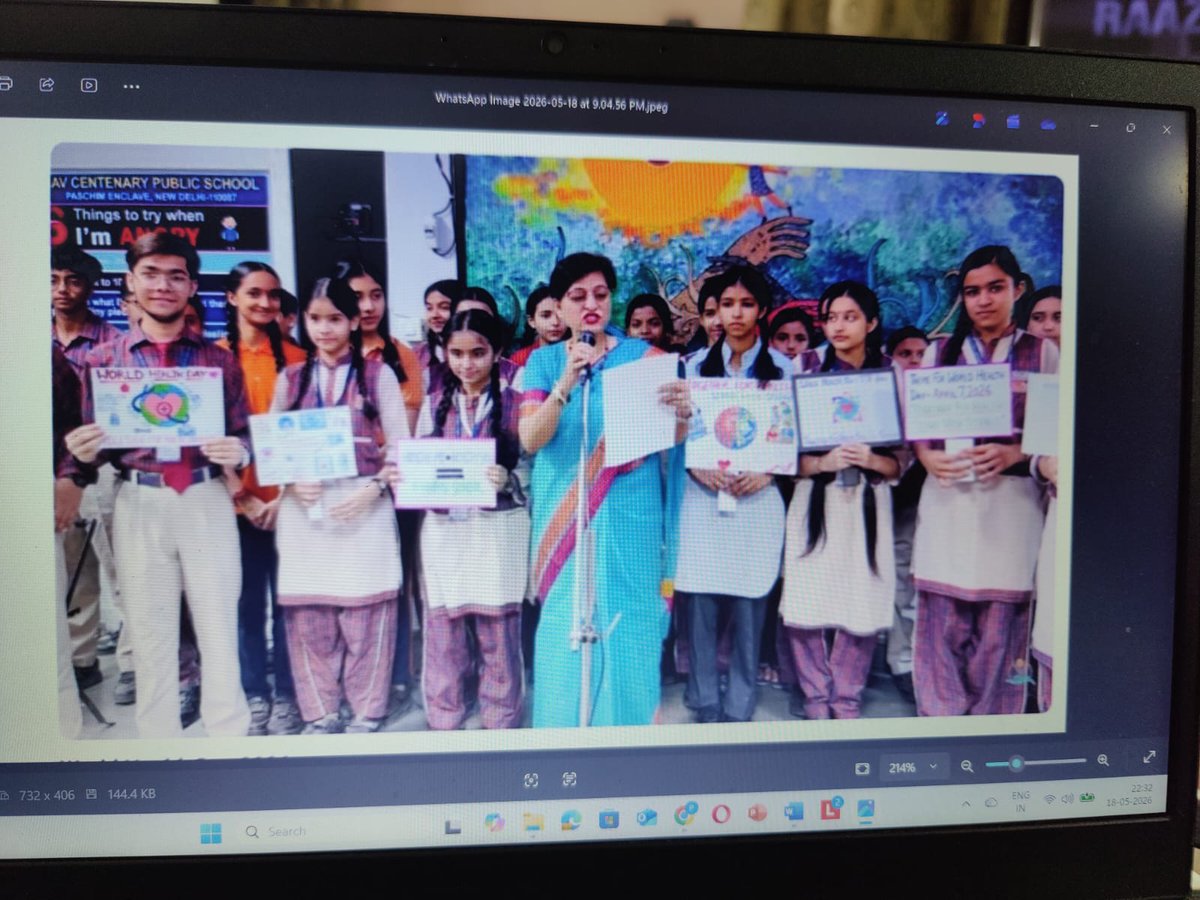 DavpeSchool's tweet photo. Under the guidance of Principal Ms Sonia Malik, Interact club Ray of Hope along with Team code Blue celebrated World Health Day on April 07,2026 under aegis of Rotary Club Delhi Janak, District 3011 @Rotary3011 @RIDistrict3011 @3011interact @NEP2020 @SDG2030 @peopleofaction https://t.co/Wrh0s3Wcqk