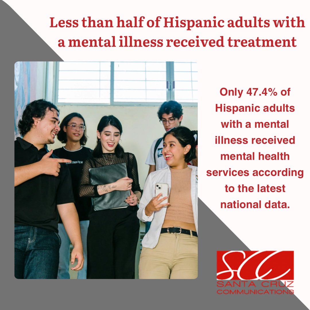SantaCruzPR's tweet photo. Mental Health Awareness Month,we recognize that access,stigma,language barriers,&amp;cultural understanding continue to impact mental health care in Latino communities.Mental health matters in every community,&amp;every conversation helps break the stigma. #MentalHealthAwarenessMonth https://t.co/bOCRl0dCHC