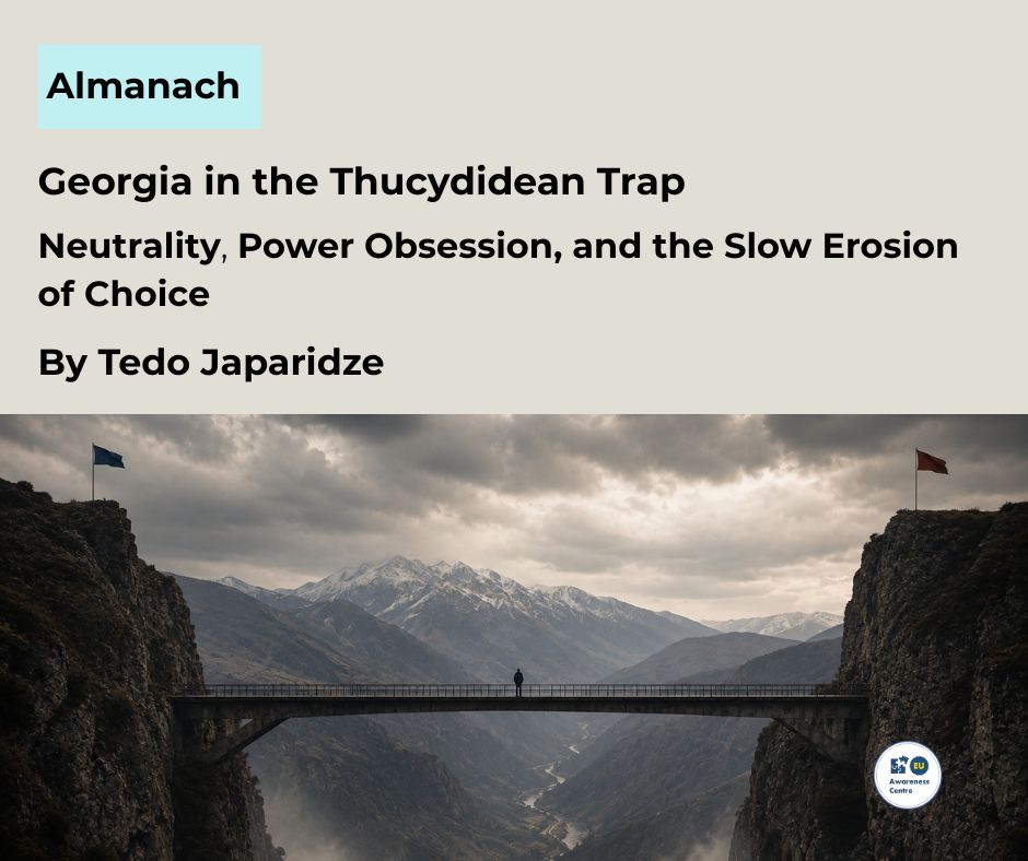 eu_awareness's tweet photo. In this analytical commentary for Almanach, Amb. Tedo Japaridze reflects on the growing debate surrounding #neutrality in #Georgia through the prism of great-power competition, democratic resilience, and small-state vulnerability.
Read here: https://t.co/DZaoeon4RO

#EUAwareness https://t.co/sT4b5JJJvU