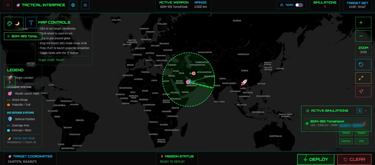 Missiles_Range's tweet photo. Precision. Power. Presence. 🚀 The Tomahawk doesn’t just travel — it arrives with purpose. #Tomahawk #Missile #MilitaryTech #Defense 
#Aerospace #CruiseMissile #Military #Technology #Simulation #MissileRangeSimulator #TechStartup #Innovation @Techstars @ycombinator @a16z @sequoia https://t.co/p2F7pTS9m9