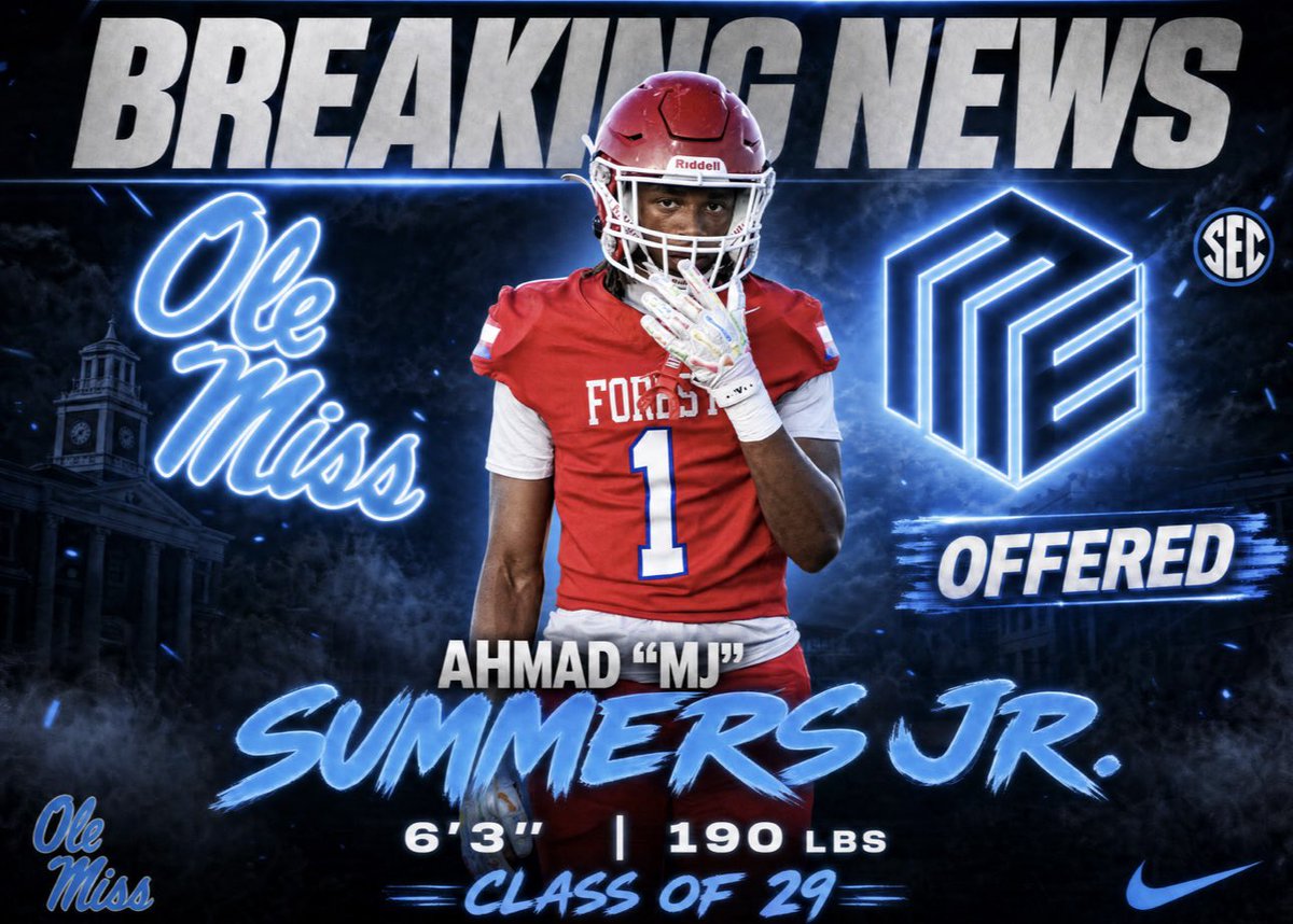 ESPN3ALLDAY's tweet photo. Ole Miss Offered @ahmad1up_ https://t.co/uOBW6Zua4c