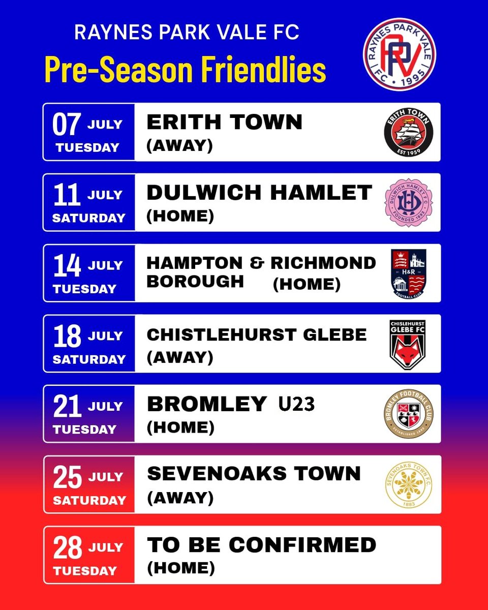 Raynes Park Vale FC tweet media