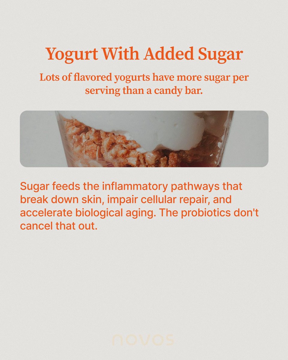 NovosLabs's tweet photo. Aging isn't just about what you put on your body.

It starts with what you put in it, three times a day, every day. Read labels. Prioritize protein and fiber in the morning. Keep blood sugar stable.

Your future self is built at breakfast. https://t.co/ibOdT7suVC
