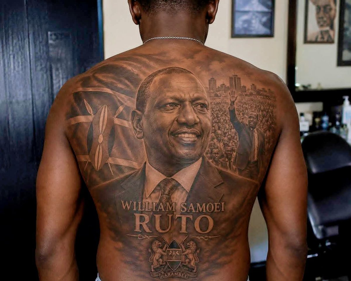 Kenlelekoiten's tweet photo. Na mbona watu hawataki kuchora tattoo ya Gachagua ? https://t.co/sp5ntm9Ucq