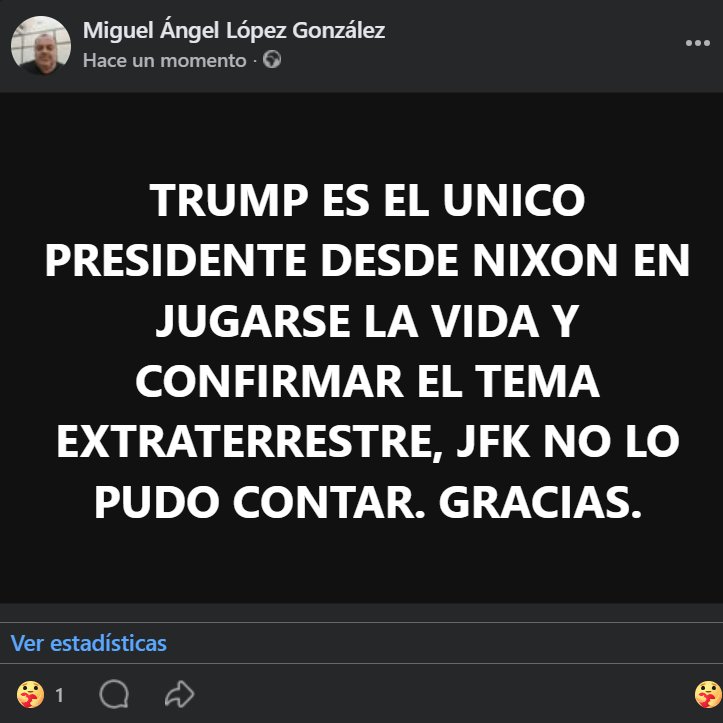 Miguel Ángel López González. #CosmicWatergate 👽🛸 tweet media