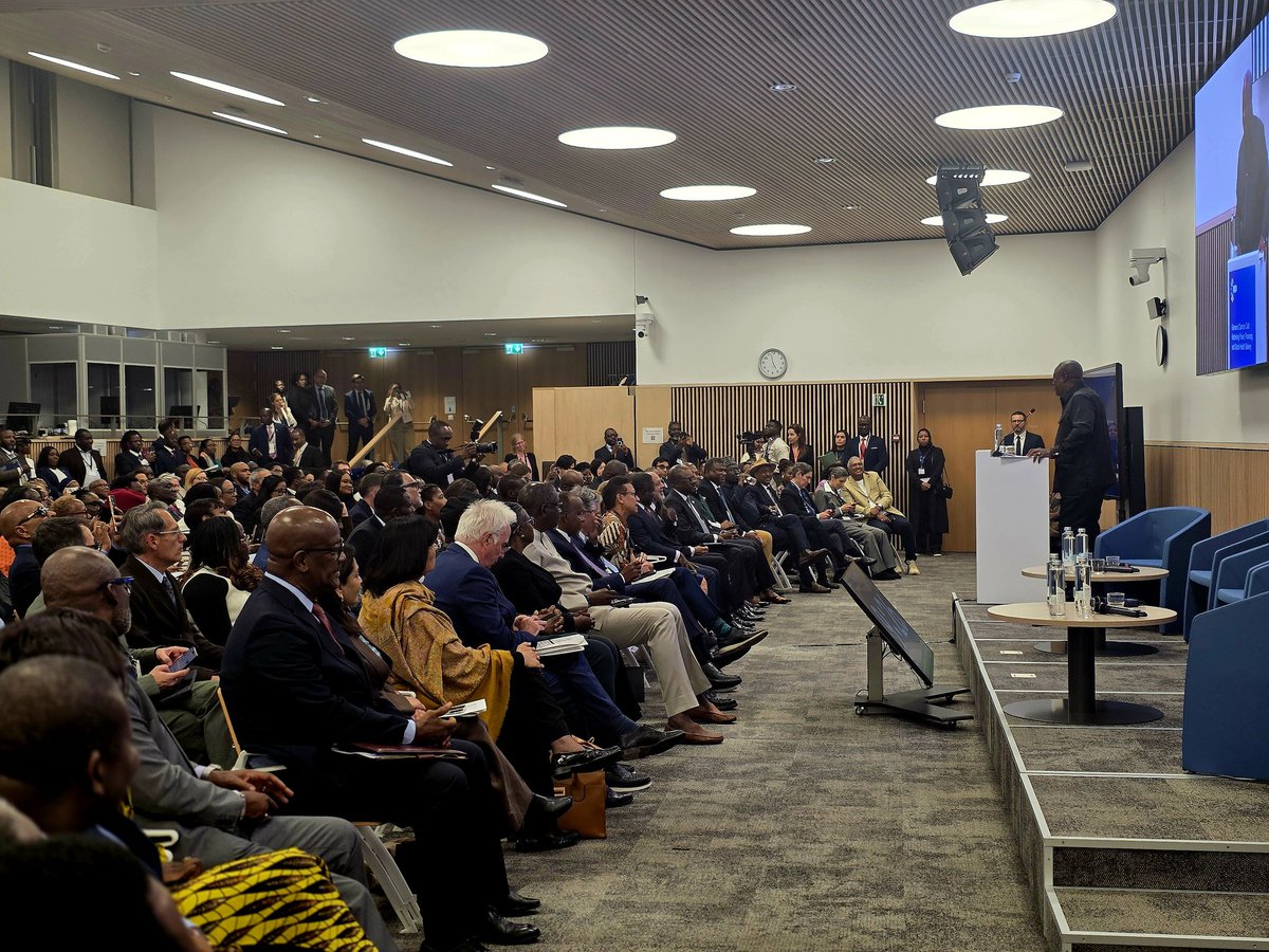 EmbassySierra's tweet photo. On the margins of #WHA79, 🇸🇱 Health Minister Dr. Austin Demby joined Ghana President John Dramani Mahama at “The Accra Reset–From Vision to Execution,” a high-level dialogue focused on health sovereignty, sustainable financing &amp; country-led priorities for Africa’s health systems. https://t.co/D5GNjdFVM3