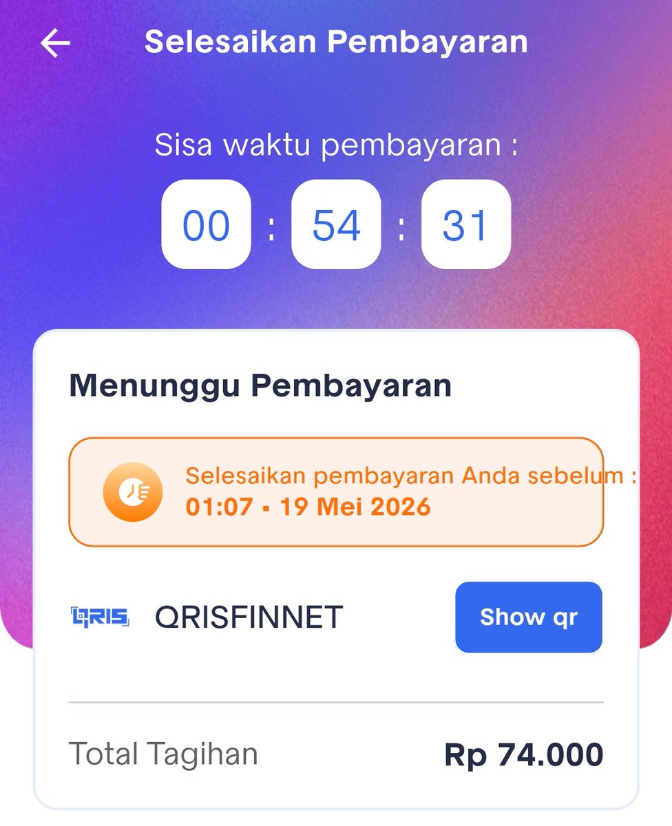 rocchyaa's tweet photo. @KAI121 ini dari tadi Show QR gak nongol2 QR nya gimana, mau dibatalin gak bisa karena pake QRIS https://t.co/5o9qHgrAnR