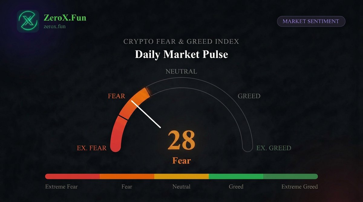 ZEROxFUN's tweet photo. 🟧 Fear &amp; Greed Index: 𝗙𝗲𝗮𝗿
Caution is setting in.
Sentiment is cooling — and opportunities may start to appear.
Stay disciplined. Not emotional.

#DYOR #FearAndGreed #Crypto #Stocks #Investing #MarketSentiment #Trading #StayCalm https://t.co/1CoDrptDAK