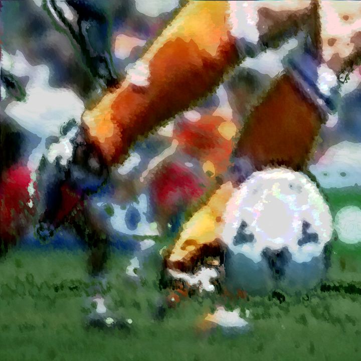 robelfferich's tweet photo. Art of the Day! "Soccer". Buy at: https://t.co/kpuexw4kWj https://t.co/r7MHKbM8wj