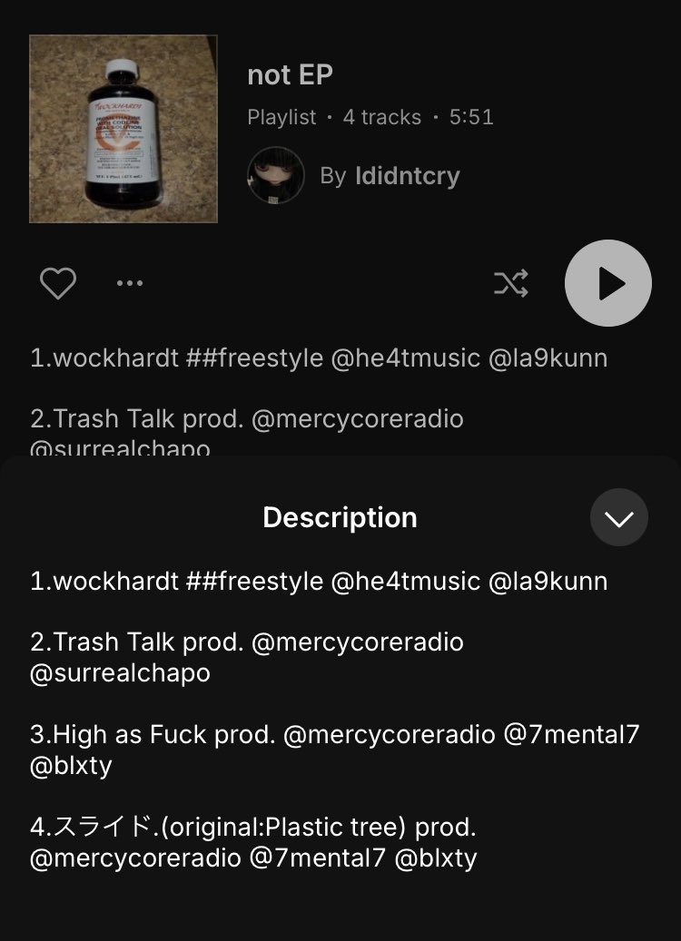 1ididntcry's tweet photo. Hear not EP, a playlist on #SoundCloud 
https://t.co/aCH9OOsCZV https://t.co/NBXafnjgjt