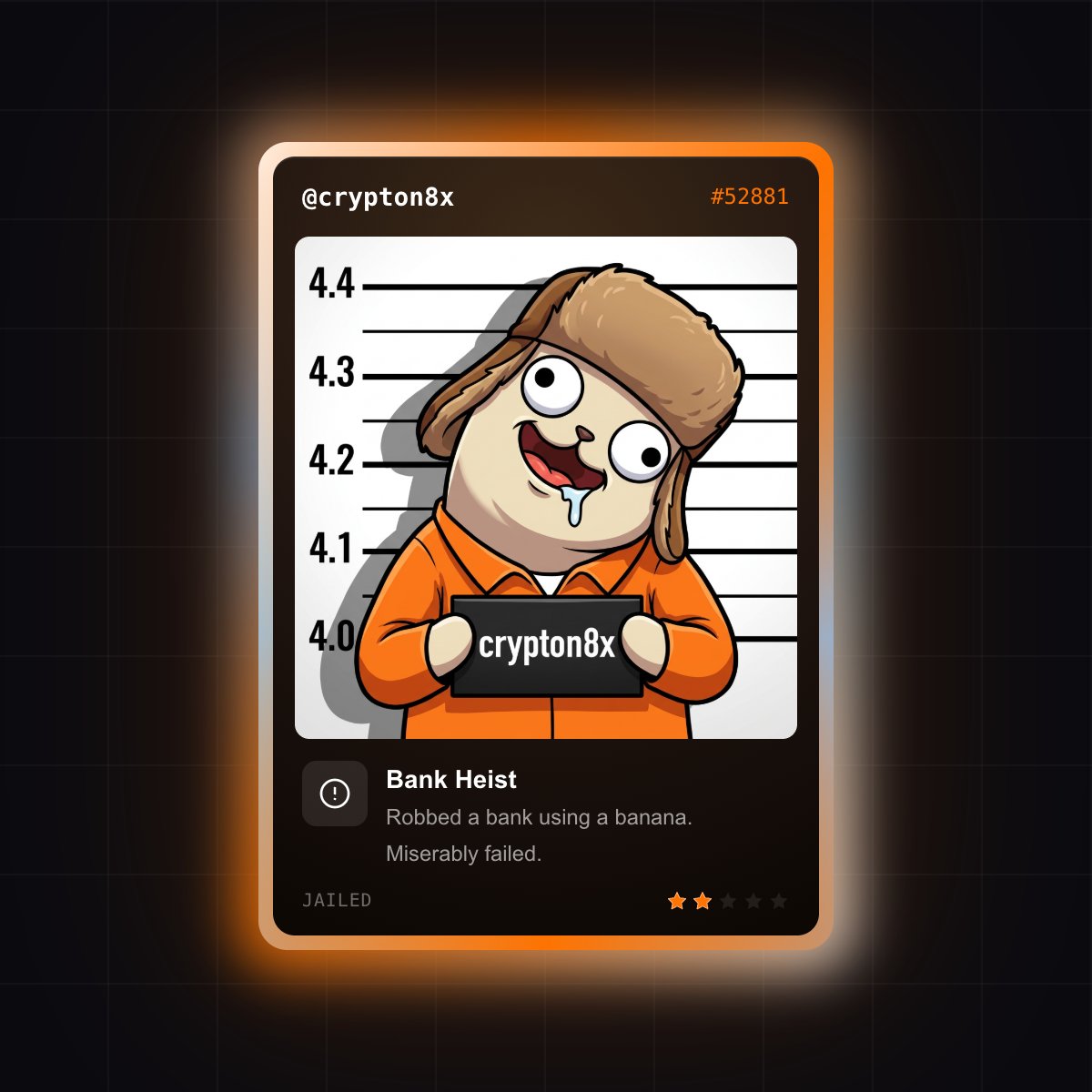 crypton8x's tweet photo. i'm waiting at #52881

@Jaileddotfun launching soon https://t.co/VvButfqsqV