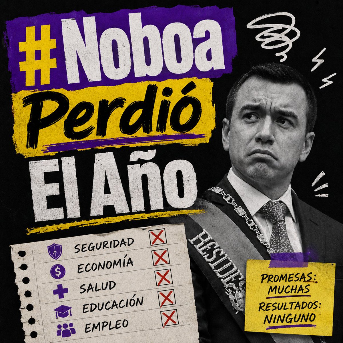 FernandoDLTorr's tweet photo. #NoboaPerdióElAño y el pueblo ecuatoriano lo sabe. https://t.co/0ZrkkXA7SO