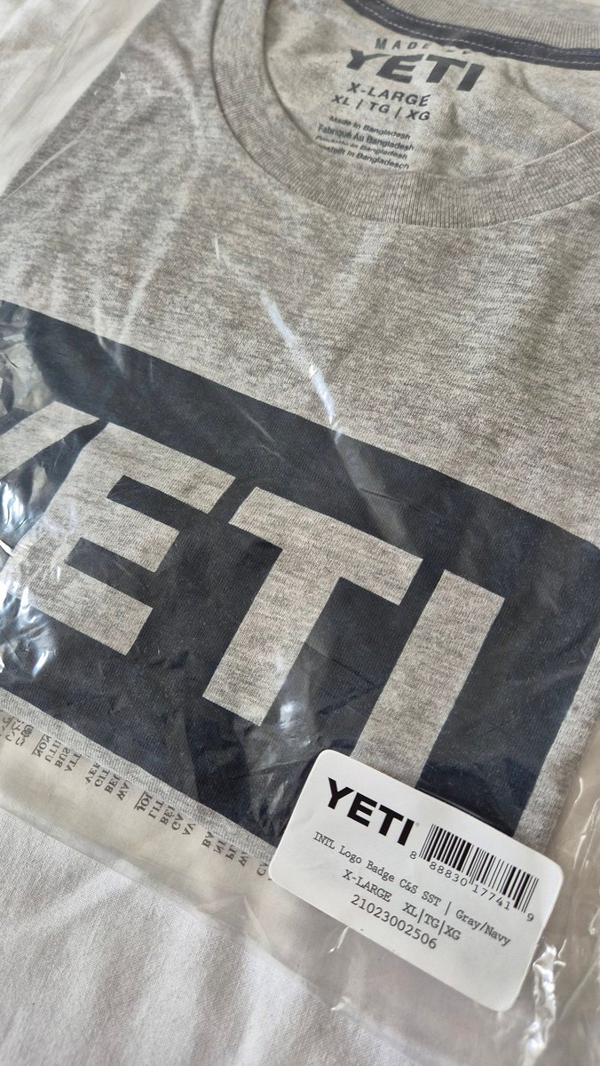 andreaurbanfox_'s tweet photo. YETI Logo Badge T-Shirt heather Grey XL https://t.co/UsyecU0jDQ https://t.co/aJiXyEANi0