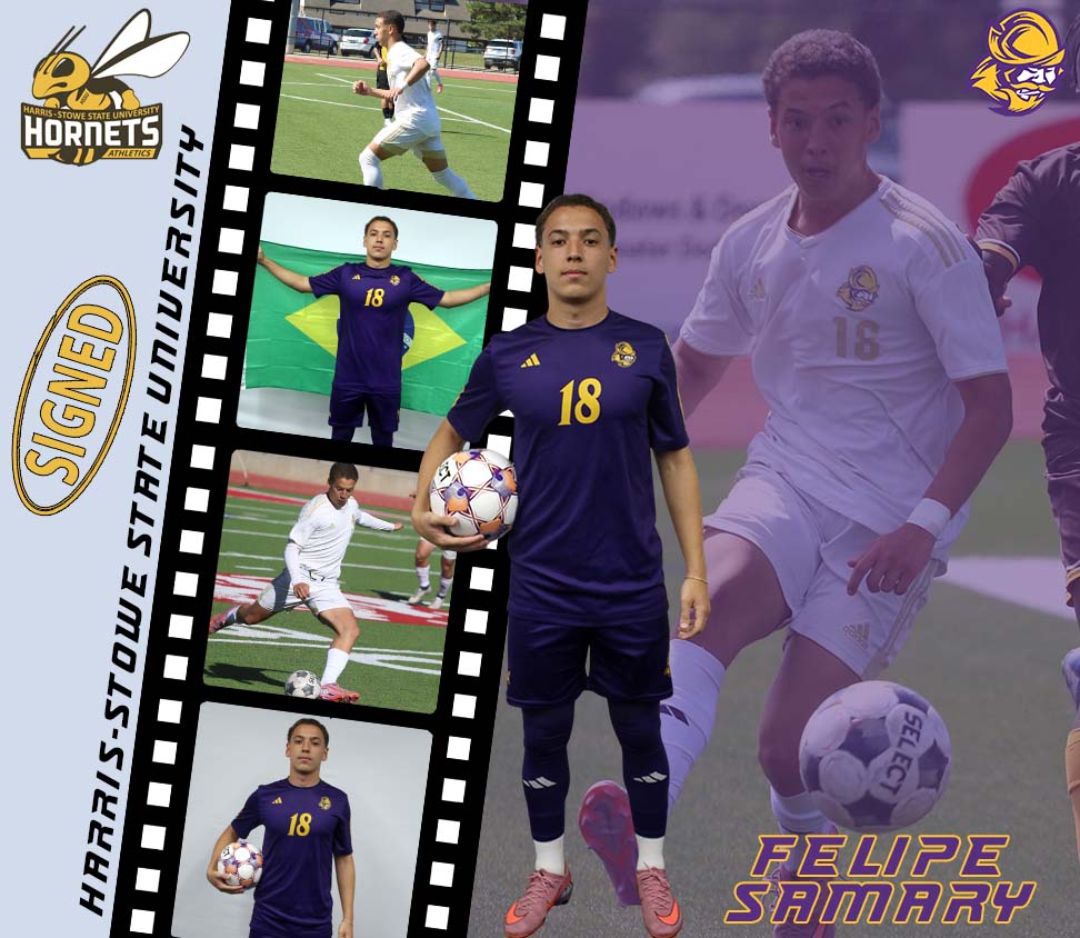 GoConqs's tweet photo. ⚽️Men's Soccer | #GoConqs 

Congrats to Felipe Samary for signing with Harris-Stowe State University to continue his soccer career &amp; academics #BurnTheBoats https://t.co/vjEWfwgEdH