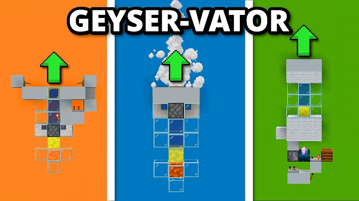 RedstoneContent's tweet photo. potato_noir shows off some new elevator designs using the new sulfur geysers! https://t.co/y6GSFstRHp https://t.co/afu36H2GcZ