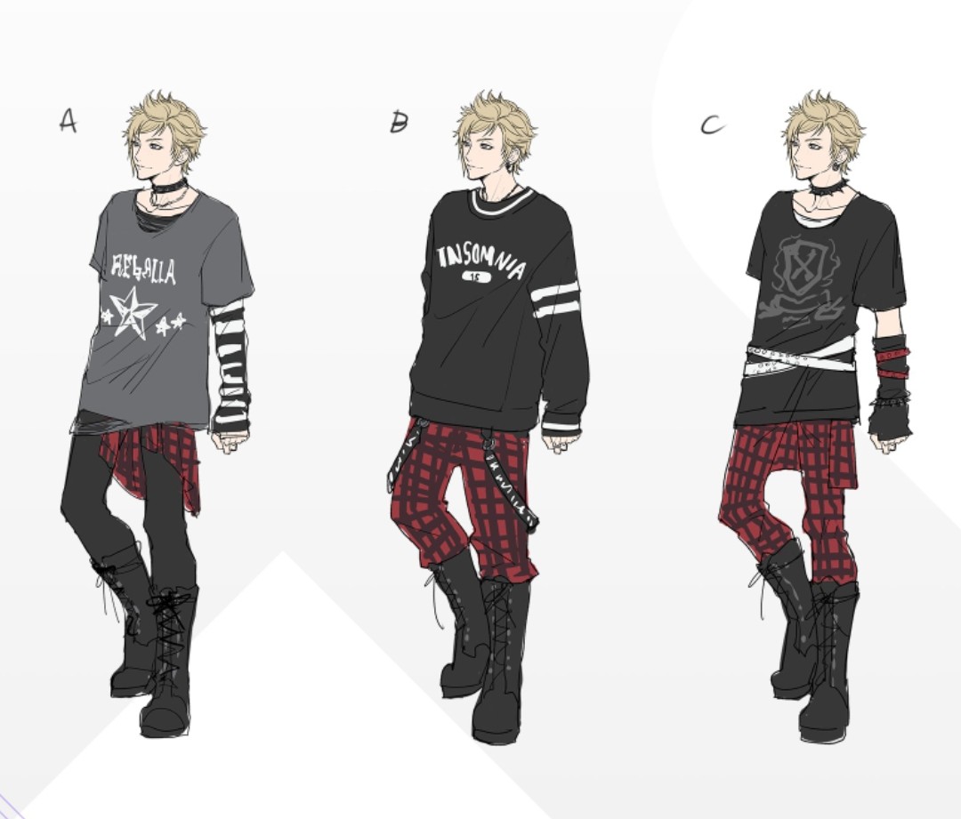 I can't stop thinking about Prompto in these outfits 😭❤️‍🔥