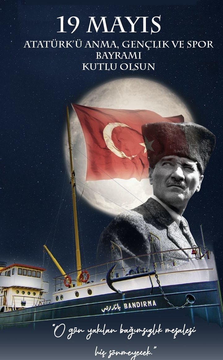 TC_Ladik's tweet photo. 19 Mayıs Atatürk’ü Anma, Gençlik ve Spor Bayramı kutlu olsun. 🇹🇷 https://t.co/5lIijD7KEM