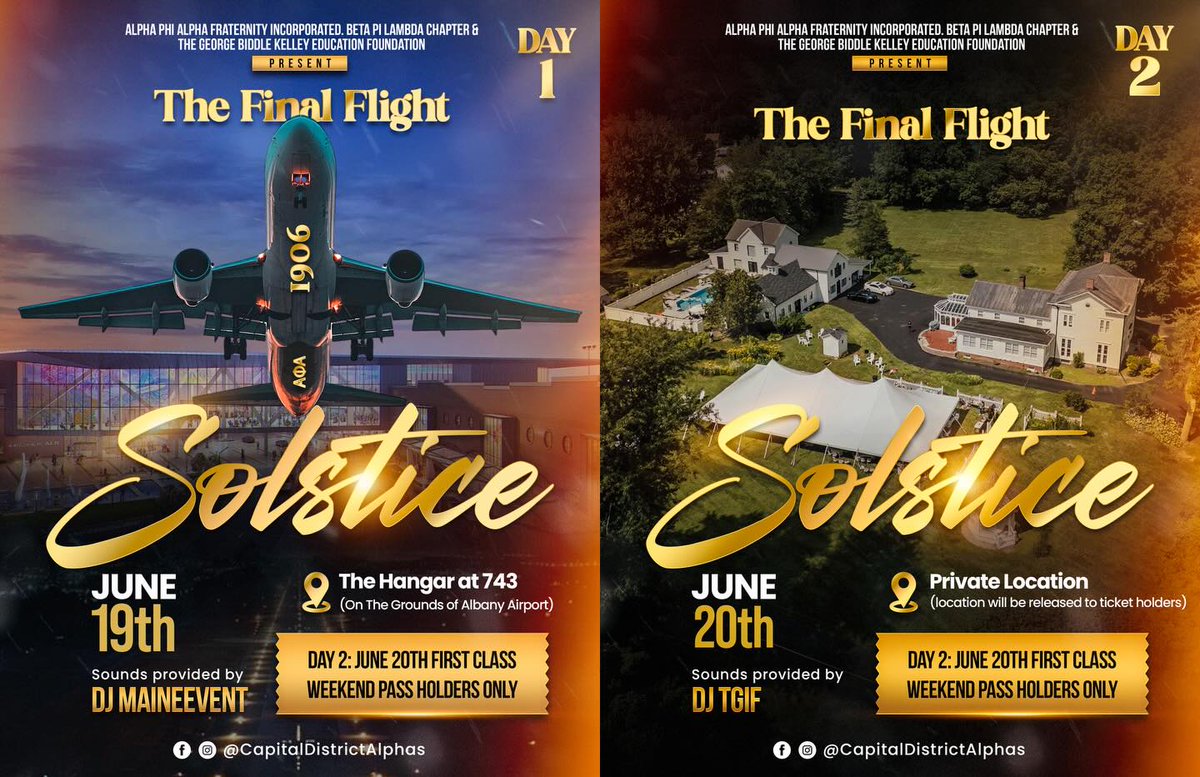 MaineEventLive's tweet photo. 6/18 10pm-2am Dear Summer All White Affair @ Albany Stadium
6/19: Capital District Alpha's Annual Solstice Event Day 1
6/20: Capital District Alpha's Annual Solstice Event Day 2
6/21: 4pm-8pm Any Given Sunday Day Party at Lost and Found
https://t.co/k9T4sFURfM https://t.co/h62NAMY6EO