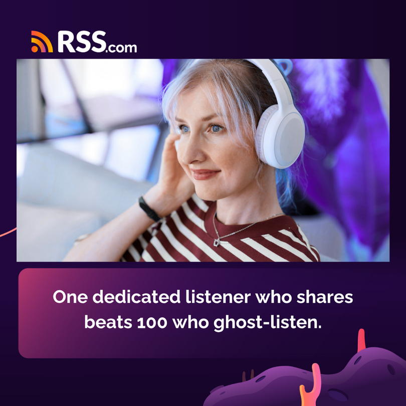 rss's tweet photo. One dedicated listener who shares beats 100 who ghost-listen. 👻➡️💪

Quality over quantity is key.

Focus on creating raving fans, not accumulating passive listeners. Nurture relationships. Reply to messages. Make people feel seen. 💙

That's how small podcasts grow big. https://t.co/1wtyETMS6Z