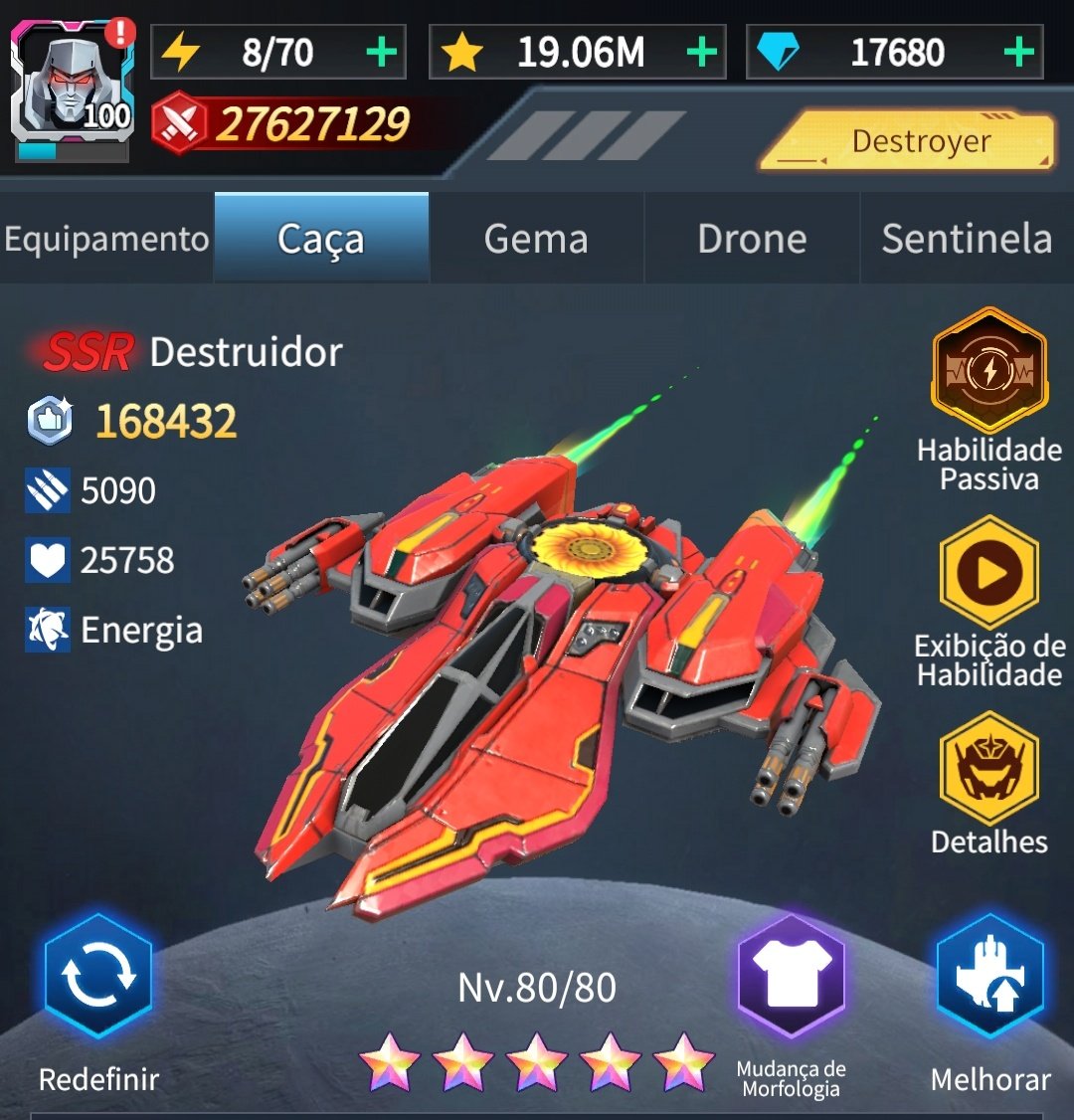 EnjiTsuji's tweet photo. FINAL UPGRADE 🛩⚒️🌟 (100%)

SHIP 'Fighter' DESTROYER reach RAINBOW-STARS [⭐️⭐️⭐️⭐️⭐️] (18/05/2026);

PWR: +27.6 Million.

#WingFighter https://t.co/TAvOK6X2at