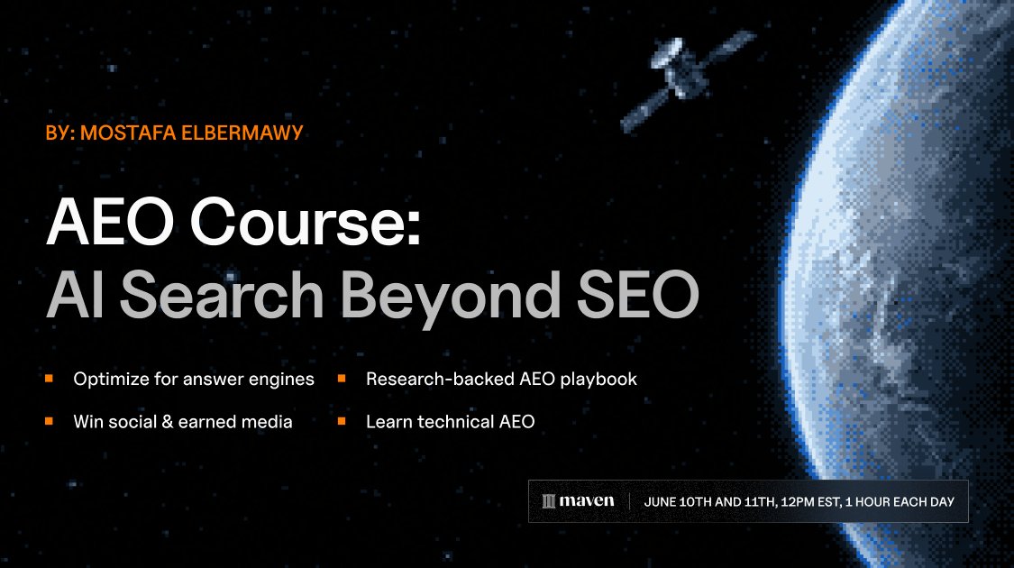 Goodie_AI's tweet photo. Owned-brand content accounts for 1.7% of what AI cites.

Most brands already know this.

So what are they doing that most teams aren’t?

June 10–11: Goodie's CEO teaches the full AEO playbook.

Expect real audits, real data, and a live Q&amp;A.

Join us 👇
https://t.co/V11YVJl3mX https://t.co/Rs91wA75H8