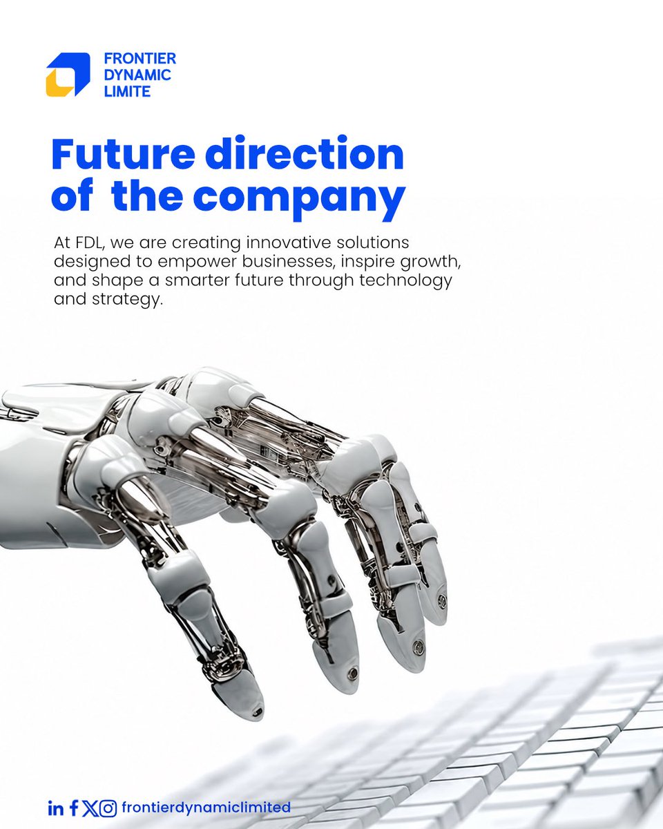 dynamic31553's tweet photo. At FDL we are creating innovative solutions designed to empower businesses, inspire growth, and shape a smarter future through technology and strategy. 

#fdl #fdt #fda #frontierdynamiclimited #tech https://t.co/bBkyZr3Bhj