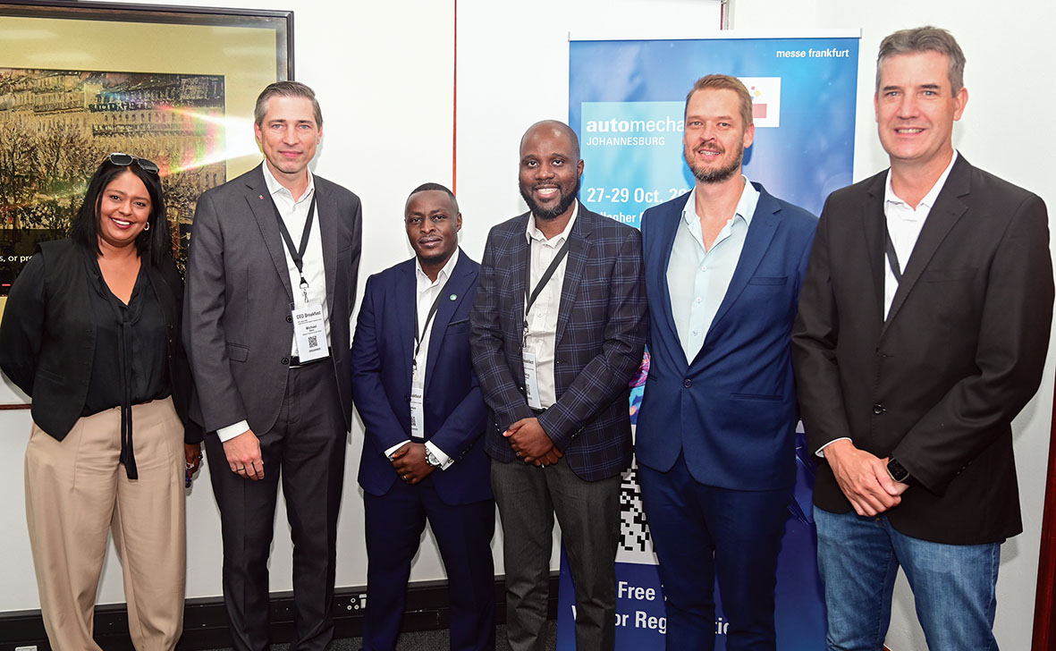 AutoRefZA's tweet photo. The Automechanika CEO Breakfastin Johannesburg gathered automotive leaders to discuss aftermarket growth, skills shortages, EV technology and shifting vehicle sales trends.
https://t.co/LJEgDkCYiS

#bodyshopnews #collisionrepair #thevoiceoftheindustry #panelbeaternews #autoref https://t.co/6YERTHIunE