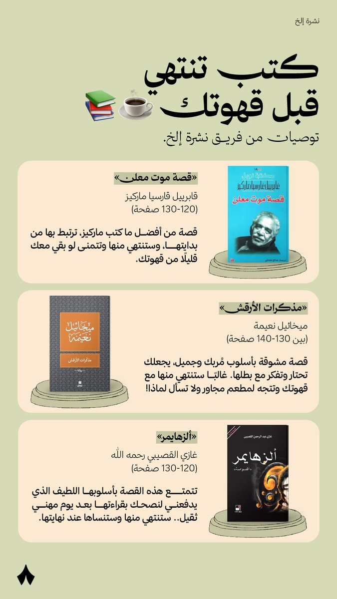 thmanyah's tweet photo. كتب تنتهي قبل قهوتك. ☕ https://t.co/Tiq9hIyxMd