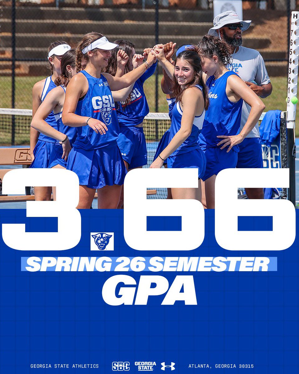 GSU_WTennis's tweet photo. Getting this one framed 💪 

#LightItBlue https://t.co/BzOm1N79Pj