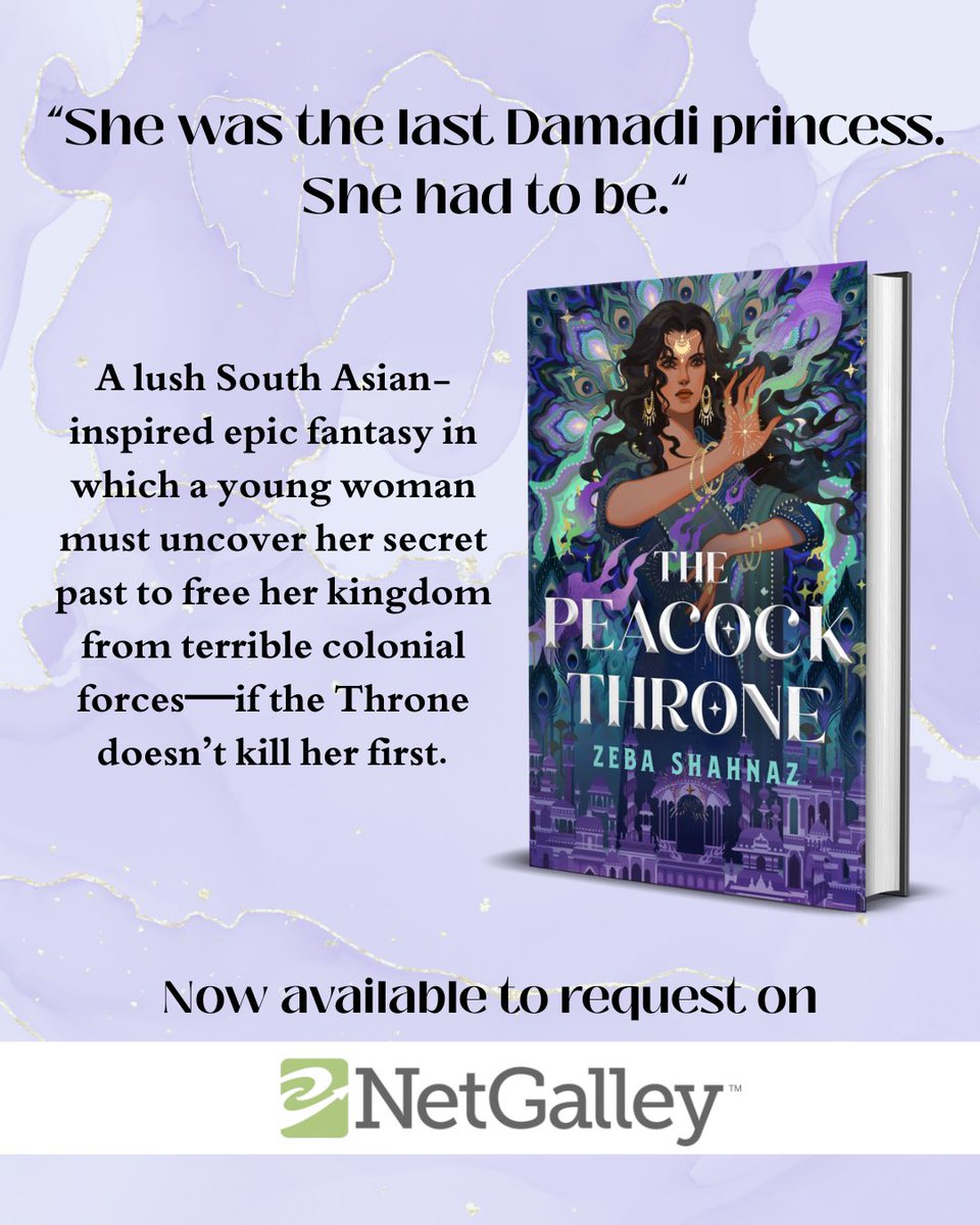 zaybashah's tweet photo. 🦚👑💘THE PEACOCK THRONE is now available for request on NetGalley🦚👑💘

If you want to read my epic YA fantasy Mughal Anastasia book a whole 6 months early, check out the 🔗 in my bio to request and discover all the cool things I can’t wait for readers to discover! https://t.co/x7lFFBlCWw