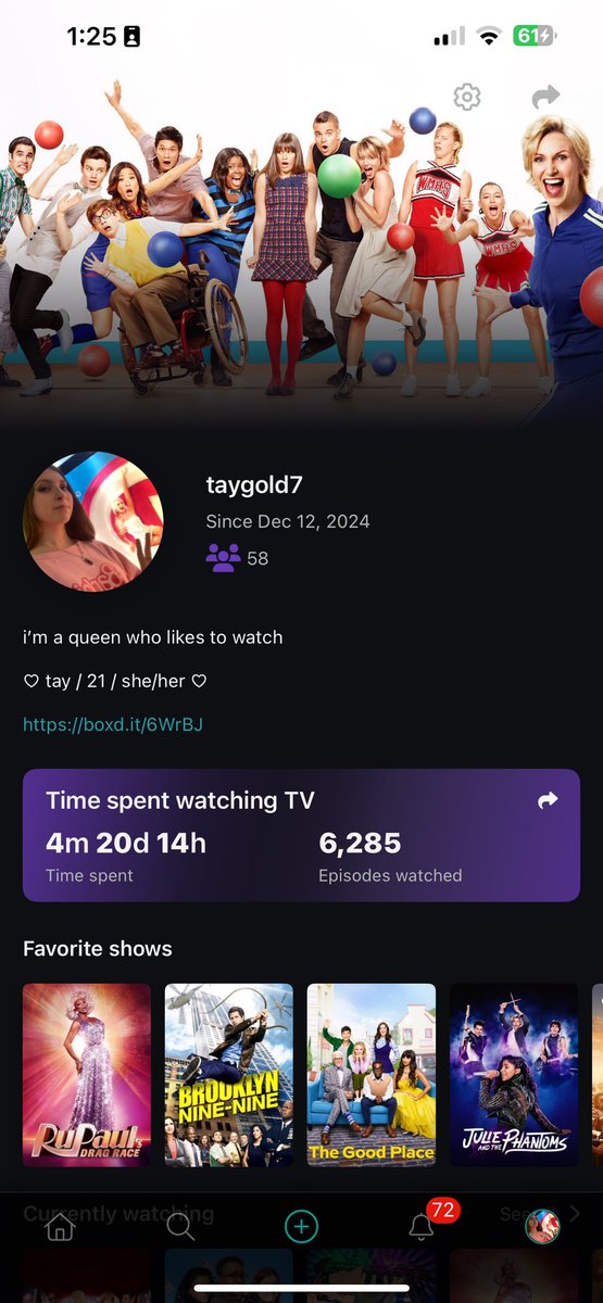 takemycinema's tweet photo. new letterboxd and serializd bios courtesy of my brain being obsessed with trixie and katya, who’s proud of me being clever 🙂↕️ #filmtwt #sitcomtwt https://t.co/55SRc2ji6g