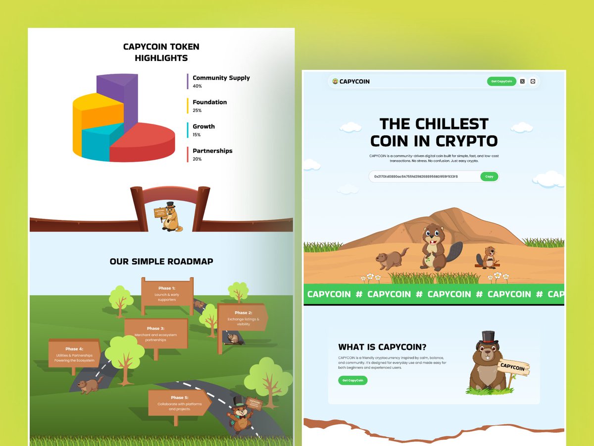 Grooic's tweet photo. 🎉CAPYCOIN - Cryptocurrency Figma Template!

Clean UI. Bold charts. Futuristic tokens. Made for founders who move quickly. 

✨ CAPYCOIN - 50% OFF LIMITED TIME! 💰

🔗 Link in the Comment Box! 👇

#ad #Figma #CryptoDesign #Web3 https://t.co/xCc6rSibGH