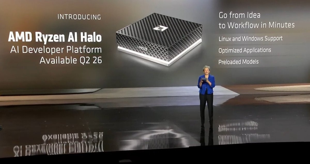 erickxie's tweet photo. AMD Ryzen AI Halo - is expected to launch in Q2. 

These MoE models might be a good fit for the AMD AI Halo, 
1. Qwen3.5-122B-A10B → Best overall choice (10B active params)
Excellent speed (~18+ tokens/s), great performance

2. Qwen3.5-235B-A22B → Strong runner-up (22B active)
Very capable, still runs smoothly (~8-10 tokens/s)

3. Step-3.5-Flash 196B (11B active) → Highly recommended (StepFun AI)

4. Qwen3.5-397B-A17B (17B active) → Push the limit version

But let's see.