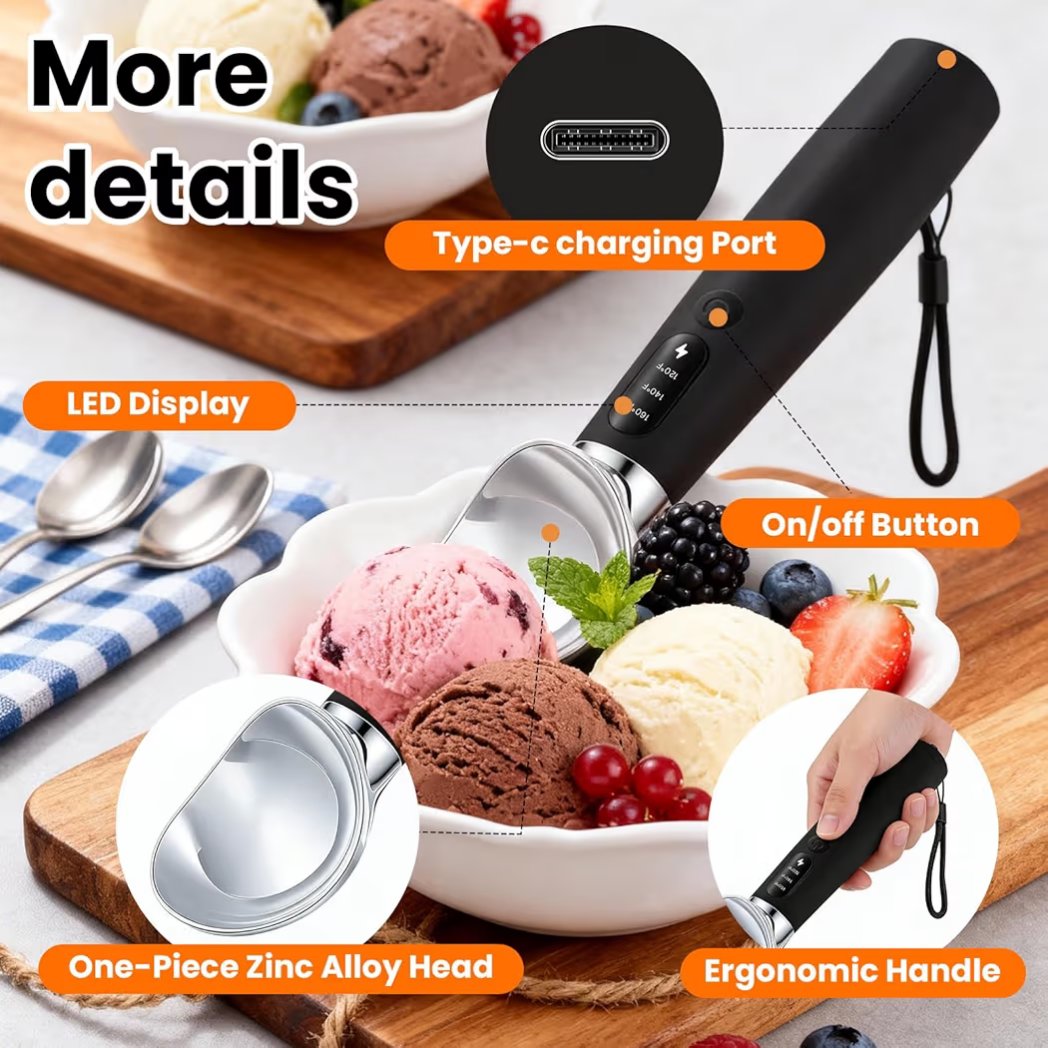 MonirulIslamb71's tweet photo. 🍨 Scoop hard ice cream effortlessly with this rechargeable heated scoop! 🔥❄️
Perfect for ice cream lovers &amp; dessert shops. 🛒✨

Affiliated Link: [https://t.co/QHtVAnIh6C]

Disclosure: As an Amazon Associate, I earn from qualifying purchases.

#AmazonFinds #KitchenGadgets #Ice https://t.co/Eaky5TaCL8