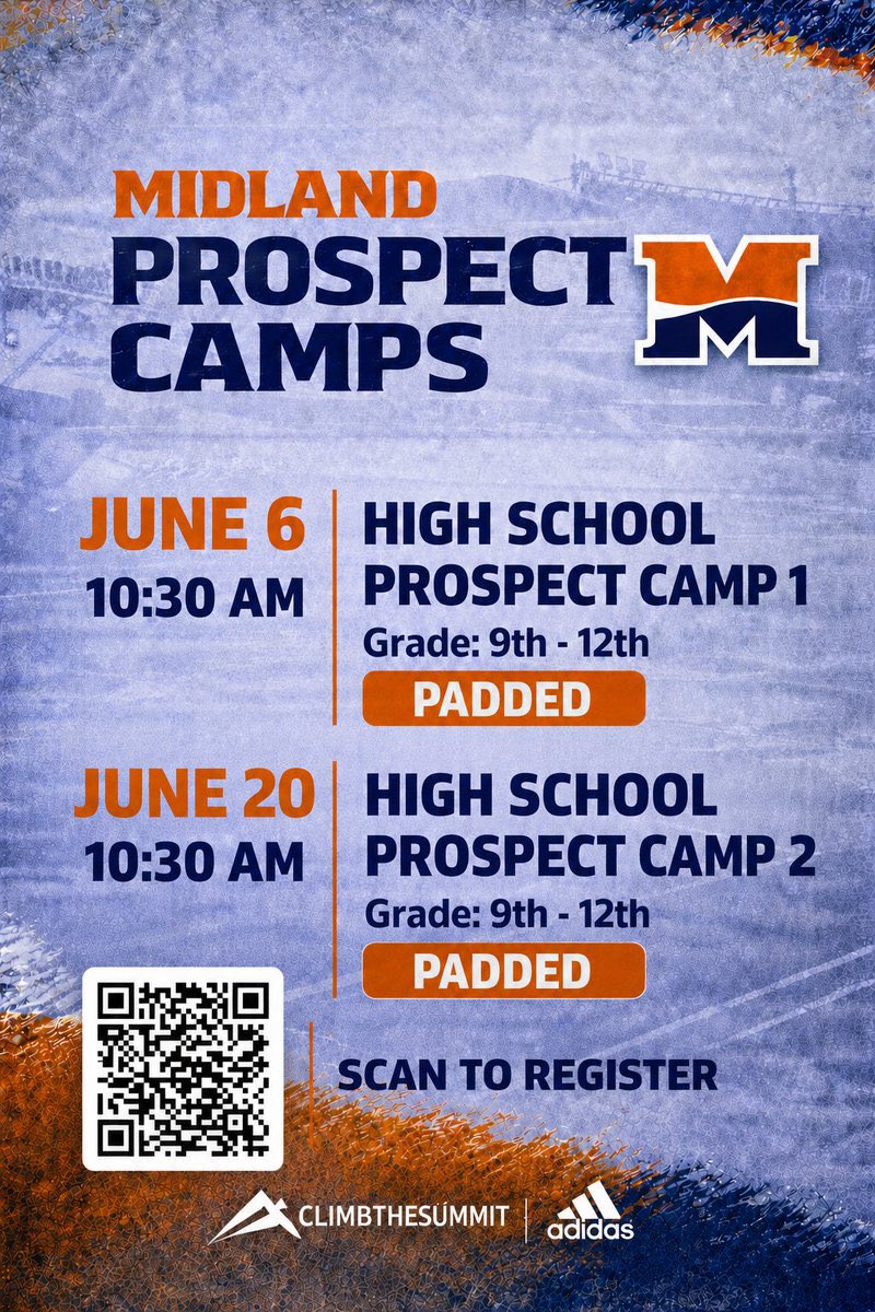 Bblecha7's tweet photo. Thank you coach @CoachJ_Myrick and @MidlandU_FB thank you for the camp invite! 
@TheCoachMotter @ralstonramfb https://t.co/UvbEXuAzLd