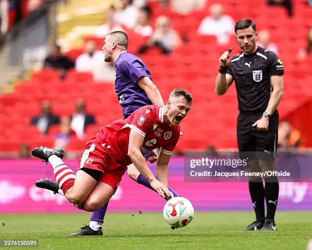 _teddystacey's tweet photo. Unbelievable day - FA Vase Finalist 
A day that will stay with me forever, gutted we couldn’t win it for the club, management and fans. 
But seeing my family and friends in the stands cheering me on at Wembley is what dreams are made of. 
Thank you @CockfostersFC 🐓🫡👏🏼 https://t.co/skVhAMBTnk