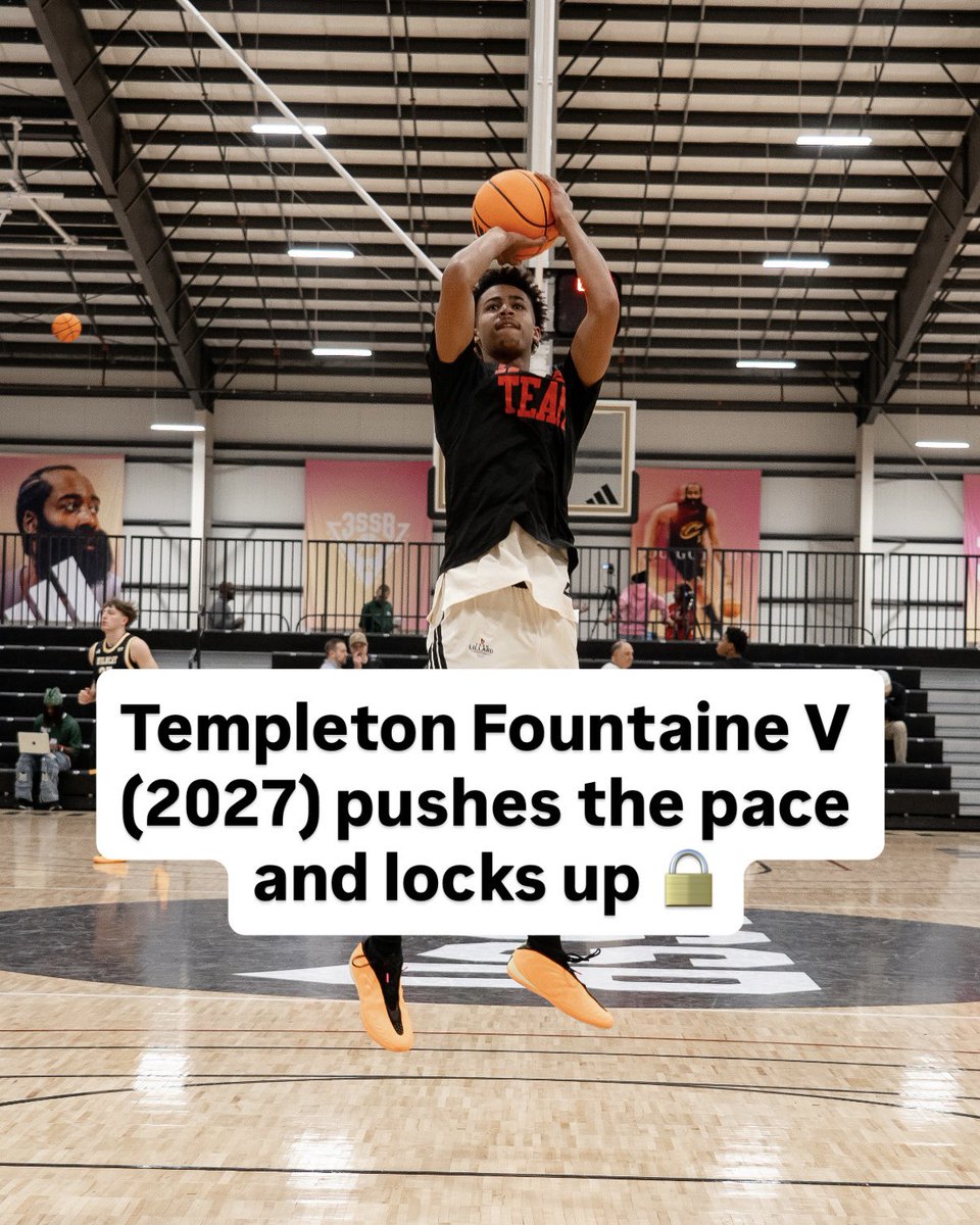 teamlillardaau's tweet photo. Templeton Fountaine V (2027) was a big reason why Team Lillard 17u went 3-1

Provided a massive spark offensively and defensively 💥

@simplyy_bball @Tfountaine2027 https://t.co/4sOSbo5M9Q