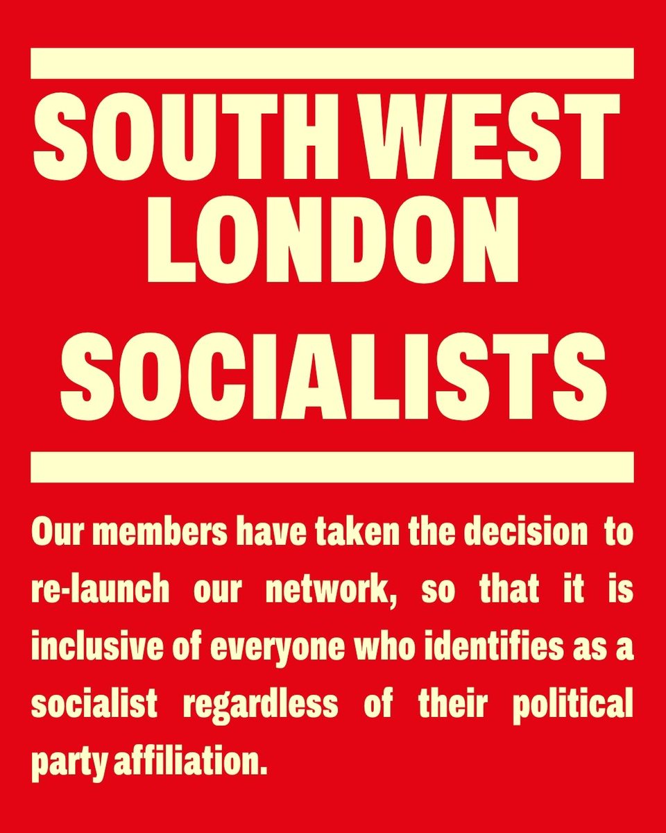 SWL_Socialists's tweet photo. 🚩Our members have taken the decision to re-launch our network, so that it is inclusive of everyone who identifies as a socialist regardless of their political party affiliation. [1/2] https://t.co/el49mwJ8qH