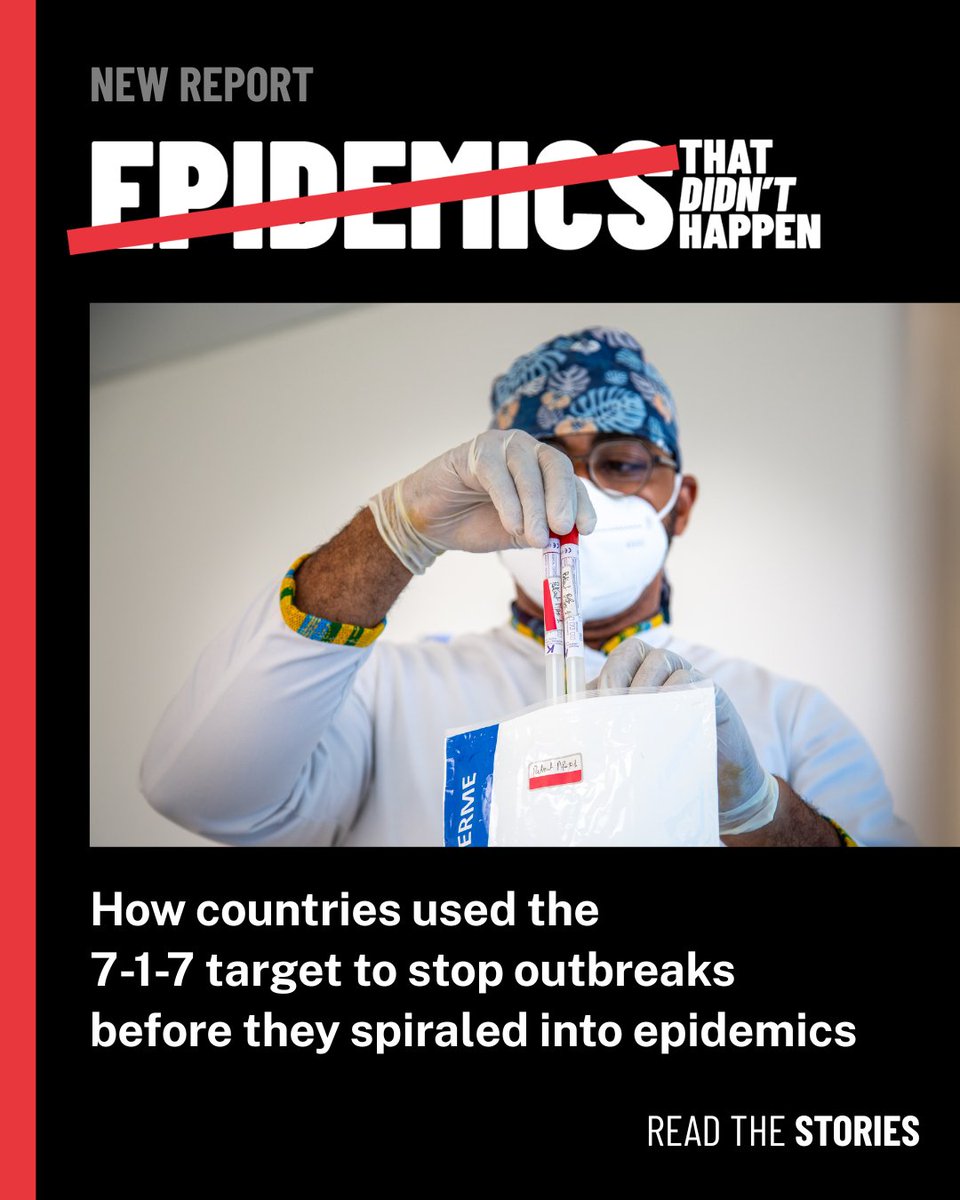 DumaicUG's tweet photo. This latest Epidemics That Didn’t Happen report from @ResolveTSL  highlights how 11 countries used preparedness and rapid response to stop outbreaks before they spread. This is a powerful reminder that investing in health security works.  #HealthSecurity
https://t.co/4pH8xItlLu https://t.co/hyhx12Ubrb