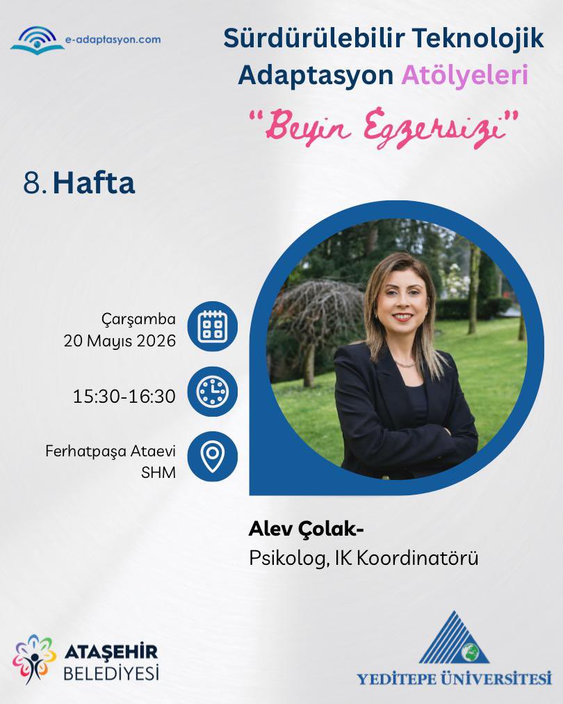 Eadaptasyon's tweet photo. SETAP kapsamında bu hafta zihinlerimizi tazeleyecek harika bir buluşma bizi bekliyor! “Beyin Egzersizi Atölyesi” ile çocuklarımızın zihinsel gelişimini destekliyor, keyifli ve farkındalık dolu bir saati birlikte paylaşıyoruz. 🌟🧠
#ÇocukGelişimi #Atölye https://t.co/dRUWWjWT2j