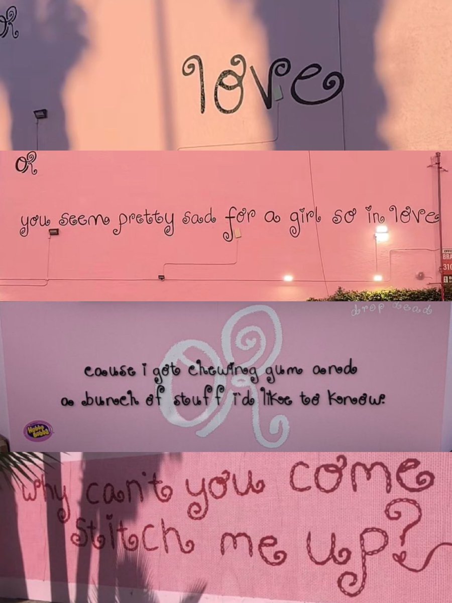 liviesthinker's tweet photo. olivia rodrigo’s wall during girl so in love era so far https://t.co/xW44Uma1mx
