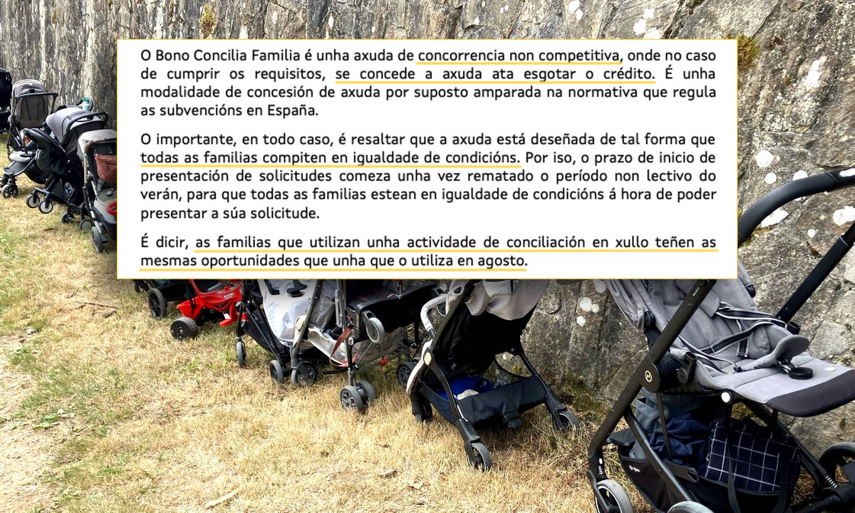 prazapublica's tweet photo. A Consellaría de Política Social defende axudas para conciliar ás familias rápidas e non ás necesitadas: "Compiten en igualdade"
https://t.co/a1KNk6thtP https://t.co/W2iALCjpp3