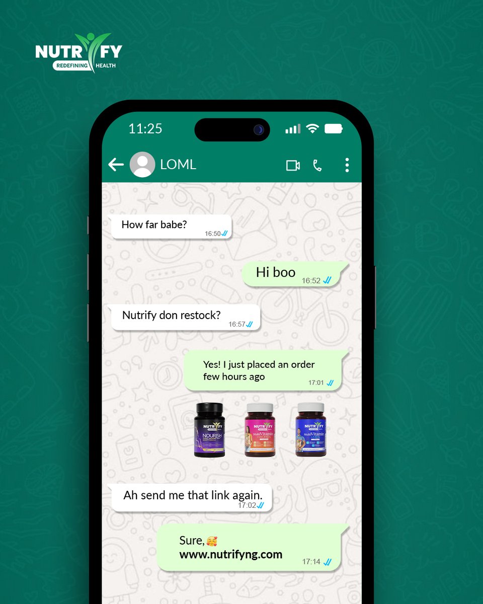 NutrifyNigeria's tweet photo. Don't say you arenβt aware! The news is official: weβve RESTOCKED!
Tell a friend to tell a friend! π
Shop now https://t.co/OkNyKAZaUr
#nutrify #wellnessallround #redefininghealth #restocked #ordernow https://t.co/CWT8rjs33x